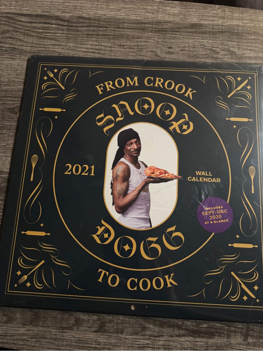 Snoop Dogg From Crook to Cook 2021 Wall Calendar by - Black & Gold